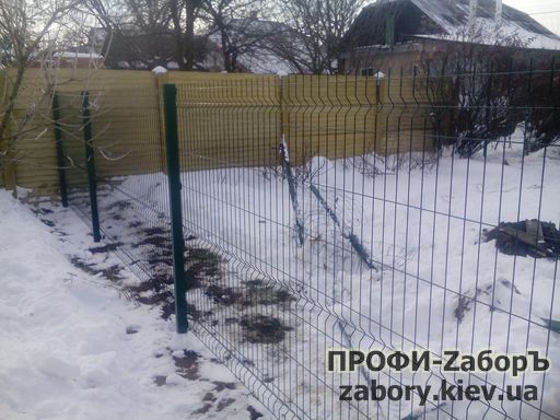 Секційний паркан із сітки