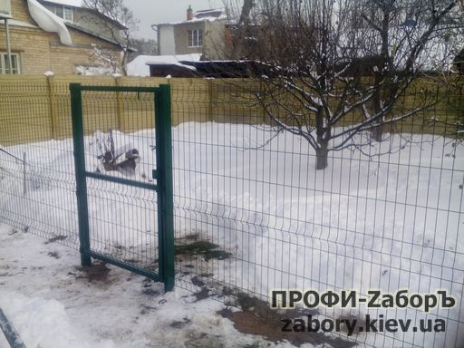 Секційний паркан із сітки